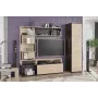 Стенка Феррара + пенал Мебель Сервис Венге темный + Ясень светлый