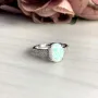 Серебряное кольцо SilverBreeze с опалом 1.365ct (1958759) 17.5 размер
