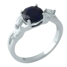 Серебряное кольцо SilverBreeze с натуральным сапфиром 1.963ct (1961704) 17