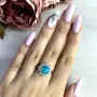 Серебряное кольцо SilverBreeze с опалом 0.925ct (1970454) 18.5 размер