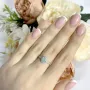 Серебряное кольцо SilverBreeze с натуральным изумрудом 0.467ct (1988534) 17 размер