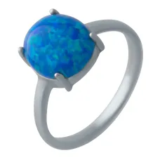 Срібна каблучка SilverBreeze з опалом 2.053ct (2024132) 18 розмір