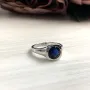 Серебряное кольцо SilverBreeze с сапфиром nano 1.442ct (2033080) 17.5 размер