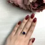 Серебряное кольцо SilverBreeze с сапфиром nano 1.442ct (2033080) 17.5 размер
