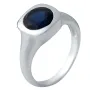 Серебряное кольцо SilverBreeze с сапфиром nano 1.442ct (2033080) 17.5 размер
