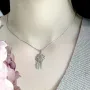 Срібна підвіска з фіанітами (2036920)
