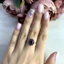 Серебряное кольцо SilverBreeze с натуральным сапфиром 1.599ct (2042198) 17 размер