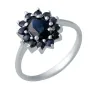 Серебряное кольцо SilverBreeze с натуральным сапфиром 1.599ct (2042198) 17 размер
