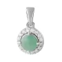 Серебряная подвеска SilverBreeze с изумрудом 0.686ct (2042327)