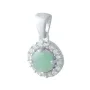 Серебряная подвеска SilverBreeze с изумрудом 0.686ct (2042327)