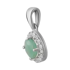 Серебряная подвеска SilverBreeze с изумрудом 0.686ct (2042327) Серебряная подвеска SilverBreeze с изумрудом 0.686ct (2042327)