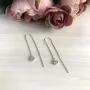 Серебряные серьги SilverBreeze с фианитами (2046745)