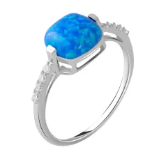 Срібна каблучка SilverBreeze з опалом 1.457ct (2050742) 18.5 розмір