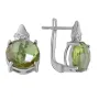 Серебряные серьги SilverBreeze с Султанит султанитом 6.485ct (2050889)