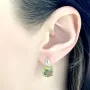 Серебряные серьги SilverBreeze с Султанит султанитом 6.485ct (2050889)