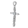 Срібний хрестик SilverBreeze з топазом 0.4ct (2053538)
