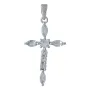 Срібний хрестик SilverBreeze з топазом 0.4ct (2053538)