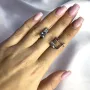 Серебряные серьги SilverBreeze с натуральным топазом 3ct (2059004)
