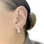 Серебряные серьги SilverBreeze с натуральным топазом 3ct (2059004)