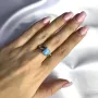 Серебряное кольцо SilverBreeze с опалом 0.951ct (2060789) 17.5 размер