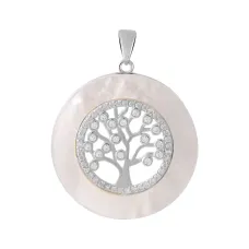 Серебряная подвеска SilverBreeze с эмалью, фианитами (2061267)