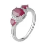 Серебряное кольцо SilverBreeze с натуральным рубином 2.634ct (2065326) 18.5 размер