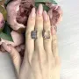 Срібна каблучка SilverBreeze з натуральним сапфіром 1.797ct (2065432)