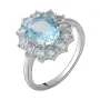 Серебряное кольцо SilverBreeze с натуральным топазом (2067962) 18.5 размер