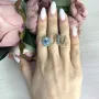 Серебряные серьги SilverBreeze с натуральным топазом 1.425ct (2067979)