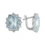 Серебряные серьги SilverBreeze с натуральным топазом 1.425ct (2067979)