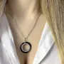 Серебряное колье SilverBreeze с керамикой (2068938) 500 размер