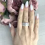 Серебряное кольцо SilverBreeze с керамикой (2070054) 18 размер