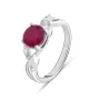 Серебряное кольцо SilverBreeze с натуральным рубином 2.388ct (2072829) 17 размер