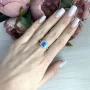 Серебряное кольцо SilverBreeze с опалом 0.86ct (2072874) 17.5 размер