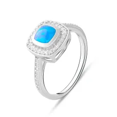 Срібна каблучка SilverBreeze з опалом 0.86ct (2072874) 17.5 розмір