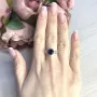Серебряное кольцо SilverBreeze с сапфиром nano 2.61ct (2073048) 17 размер