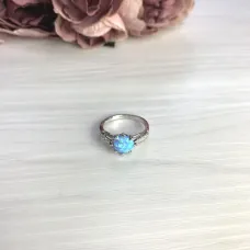 Срібна каблучка SilverBreeze з опалом 2.61ct (2073086) 17.5 розмір