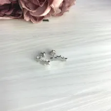 Серебряные серьги SilverBreeze без камней (2073673)