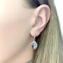 Серебряные серьги SilverBreeze с натуральным топазом 10.013ct (2075011)