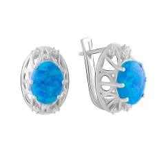 Срібна каблучка SilverBreeze з опалом 2.62ct (2075073)