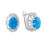 Серебряные серьги SilverBreeze с опалом 2.62ct (2075073)