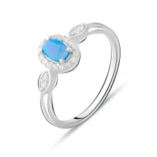 Срібна каблучка SilverBreeze з опалом 0.533ct (2075127) 17.5 розмір