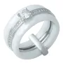 Серебряное кольцо SilverBreeze с керамикой (0481630) 17.5 размер