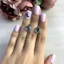 Серебряные серьги SilverBreeze с натуральным топазом 6.225ct (1143308)