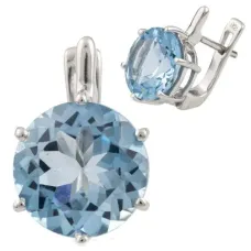 Срібна каблучка SilverBreeze з натуральним топазом 6.225ct (1143308)