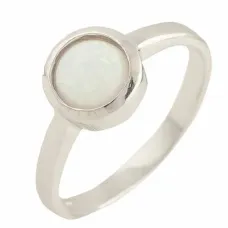 Срібна каблучка SilverBreeze з опалом 0.375ct (1189450) 17.5 розмір