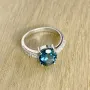 Серебряное кольцо SilverBreeze с натуральным топазом Лондон Блю 2.088ct (1917206) 18.5 размер