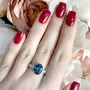 Серебряное кольцо SilverBreeze с натуральным топазом Лондон Блю 2.088ct (1917206) 18.5 размер