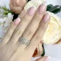 Серебряное кольцо SilverBreeze с фианитами (1918692) 17 размер
