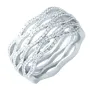 Серебряное кольцо SilverBreeze с фианитами (1918692) 17 размер